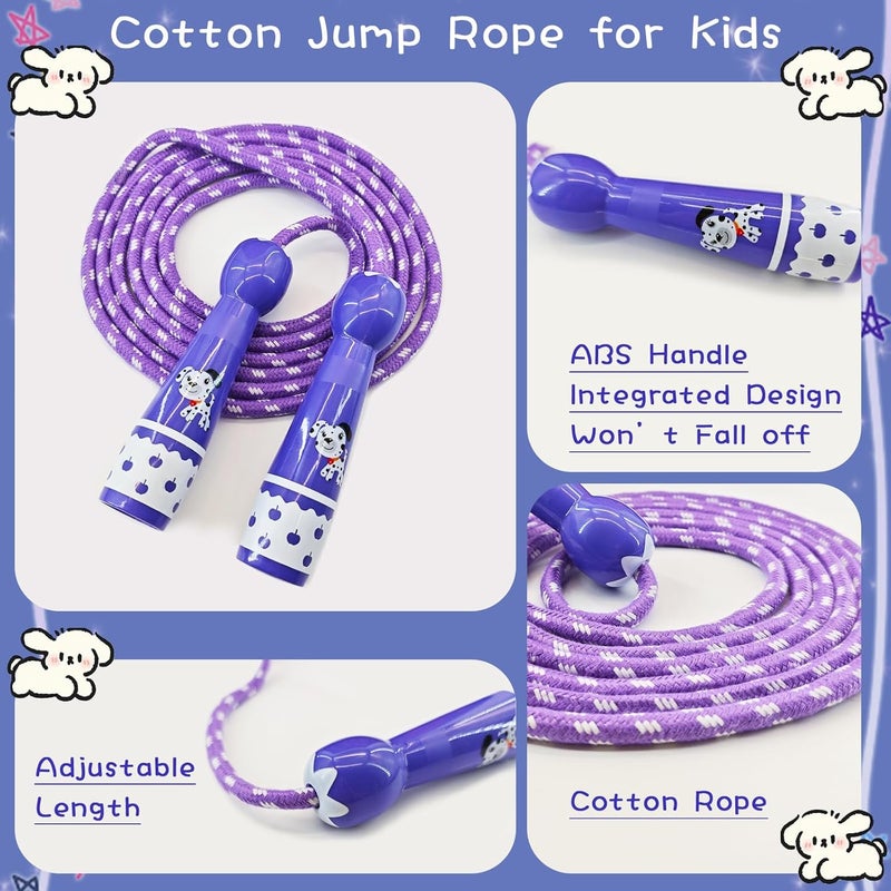 TYSISKNO Jump Rope for Kids Girls and Boys, Soft Beaded Jump Ropes, Adjustable Skipping Rope, Tangle-Free Segmented Rope for Kid and Women Men Adults Exercise, Keeping Fit, Training - 9.2Ft - Image 2